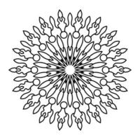 Mandala Illustration Strichzeichnungen vektor