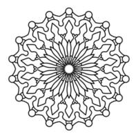 Mandala Illustration Strichzeichnungen vektor