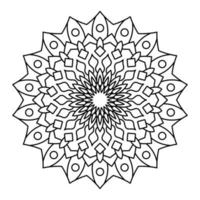 Mandala Illustration Strichzeichnungen vektor