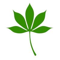 vektor illustration av grön maniok löv. logotyp ikon design mall. isolerat på en vit bakgrund