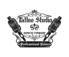 tatuering studio professionell vektor