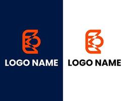 Buchstabe e und m und b Logo-Design-Vorlage vektor