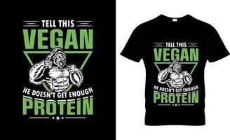 vegan t-shirt design, vegan t-shirt slogan och kläder design, vegan typografi, vegan vektor, vegan illustration vektor