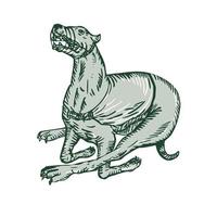 Windhund-Hunderennen-Seitenätzung vektor