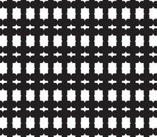 abstrakte Mustergrenze nahtlose schwarze, graue und weiße quadratische Streifen schöner geometrischer Labyrinth-Musterstoff. vektor