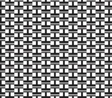 abstrakte Mustergrenze nahtlose schwarze, graue und weiße quadratische Streifen schöner geometrischer Labyrinth-Musterstoff. vektor