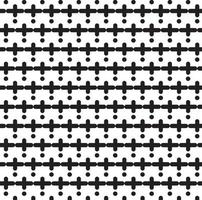 abstrakte Mustergrenze nahtlose schwarze, graue und weiße quadratische Streifen schönes geometrisches Mustergewebe vektor