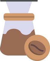 Flaches Symbol für Kaffeefilter vektor