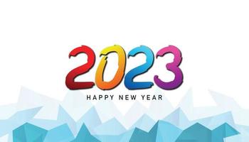2023. Frohes neues Jahr 2023. 2023 abstrakter Hintergrund. 2023 Design ähnlich für Grüße, Einladungen, Vorlagen, Websites, Banner oder Hintergründe. Bild 2023. vektor