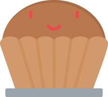 Muffin flach Symbol vektor