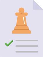 flaches Symbol für Schach vektor