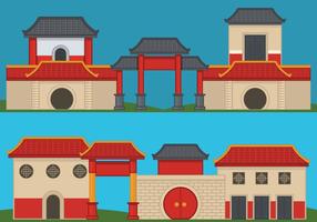 China Stadt Vektor-Illustration vektor