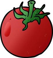 tecknad serie färsk tomat vektor