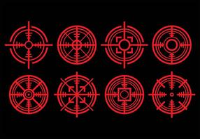 Laser-Tag-Icons vektor