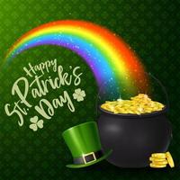 glad st. patrick's day bakgrund vektor