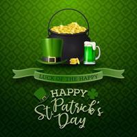 glad st. patrick's day bakgrund vektor