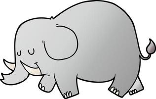 Zeichentrickfigur Elefant vektor