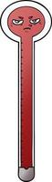 Cartoon rotes Thermometer vektor