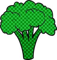 Cartoon-Brocoli-Symbol vektor