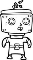 Cartoon-Roboter-Figur vektor