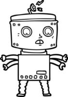 Cartoon-Roboter-Figur vektor