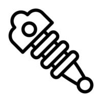 Stoßdämpfer-Icon-Design vektor