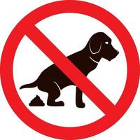 kein hund sign.pet tier beagle.labrador retriever zeichentrickfigur silhouette.line art flacher vektor. vektor