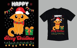 weihnachtstag typografie und grafisches t-shirt-design vektor