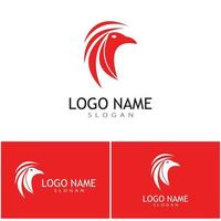 Feder-Ilustration-Logo-Vektor-Template-Design vektor