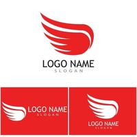 Feder-Ilustration-Logo-Vektor-Template-Design vektor