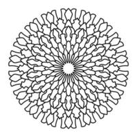 Mandala-Kunst-Illustration vektor