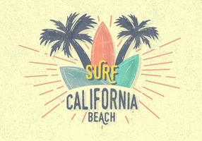 Gratis Vintage Surf Vector Illustration