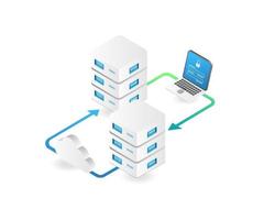 geheimes Cloud-Server-Konto vektor