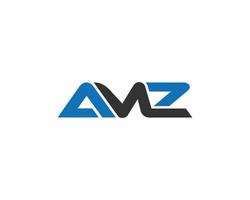 amz brief trendige schriften monogramm symbol vektor symbol professionelles logo design.