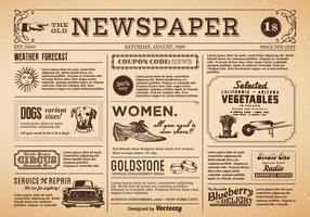 Freie alte Zeitung Vektor
