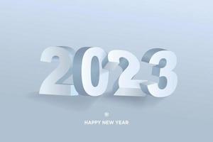 2023 ny år hälsning kort. vektor illustration begrepp för bakgrund, hälsning kort, fest inbjudan kort, hemsida baner, social media baner, marknadsföring material.