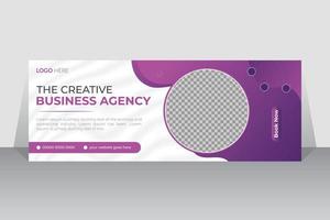 modernes professionelles Corporate Business Social Media Timeline-Cover oder Web-Banner-Vorlage, vektor