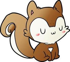 Cartoon-Doodle-Charakter Eichhörnchen vektor