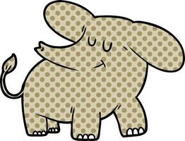 Zeichentrickfigur Elefant vektor