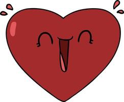 Cartoon glückliches Herz vektor