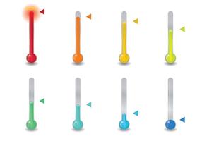 Free Goal Thermometer Icons Vektor