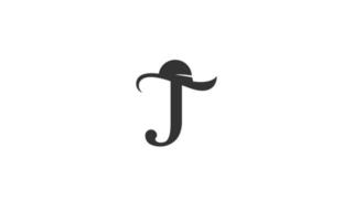 j Logo Modeunternehmen. Textidentitätsschablonen-Vektorillustration für Ihre Marke. vektor