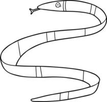 tecknad serie hav orm vektor
