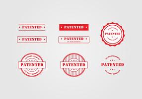 Patent Stempel Vorlage vektor