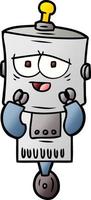 Cartoon-Doodle-Charakter-Roboter vektor