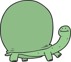 Vektor-Cartoon-Schildkröte vektor