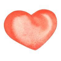 vattenfärg hjärtan. vektor hjärtans dag. färgrik vattenfärg romantisk textur. härlig kort
