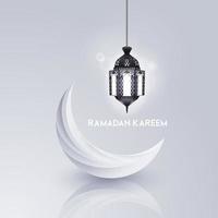 ramadan kareem hälsning kort mall islamic med geomterisk mönster. vektor illustration