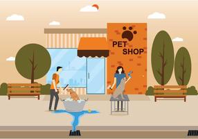 Gratis Dog Wash Illustration vektor