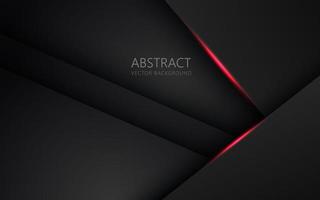 abstraktes hellrotes schwarzes Raumrahmen-Layoutdesign Tech-Dreieck-Konzept grauer Texturhintergrund. eps10-Vektor vektor
